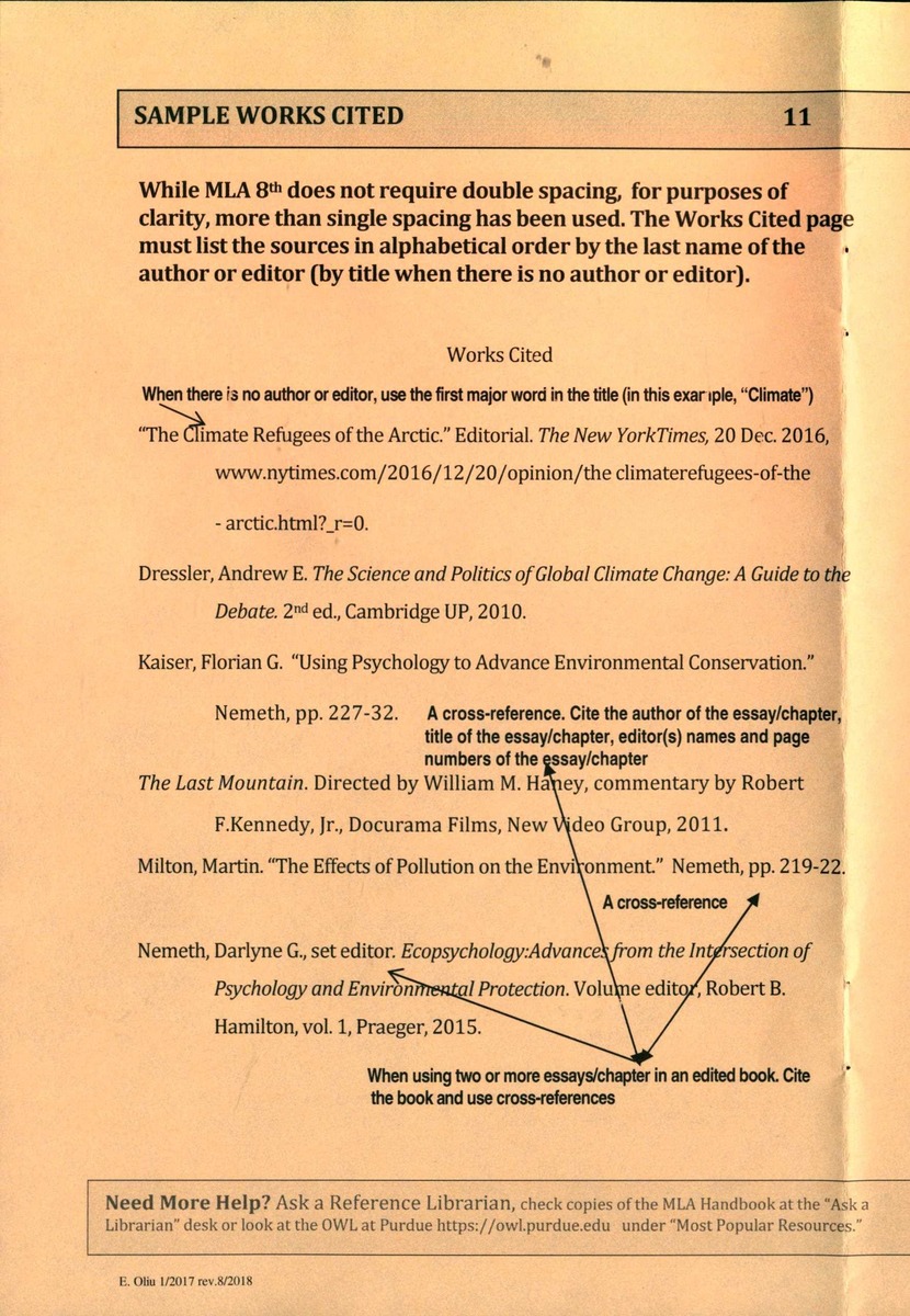 Citing Your Sources - MLA Format - Page 12